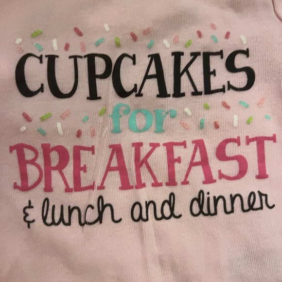 Baby Girl Cupcake & Donut Onesie Set - Pink, Mint, White set of 5 size 0-3m - Picture 4 of 11